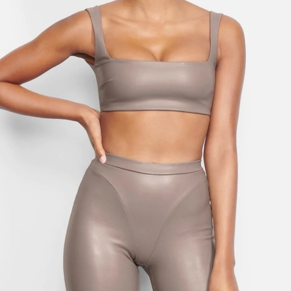 SKIMS Other - Skims Faux Leather Bralette